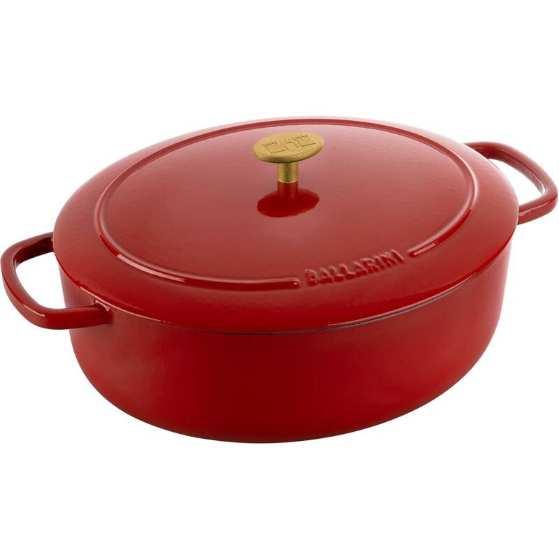 Ballarini - garnek żeliwny owalny 5.5 ltr, czerwony Bellamonte