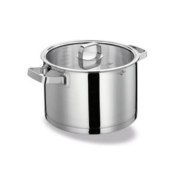 Kuchenprofi - garnek z pokrywką, stal nierdzewna/szkło, 6,5 l, śred. 24 cm San Remo