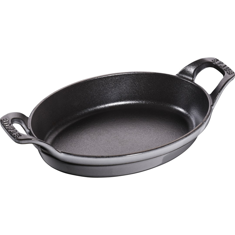 Staub - owalne naczynie 21x15 cm, szary