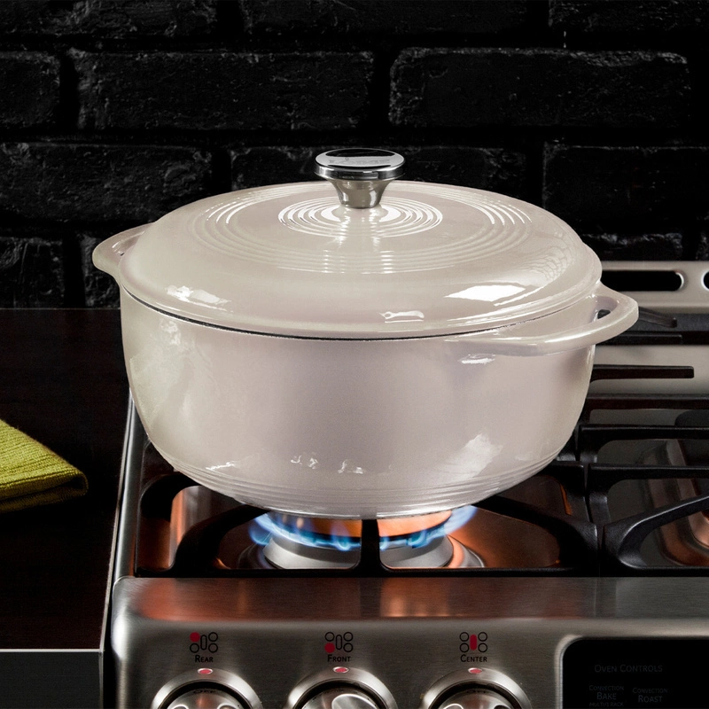 Lodge - Garnek żeliwny emaliowany 5.6L Oyster