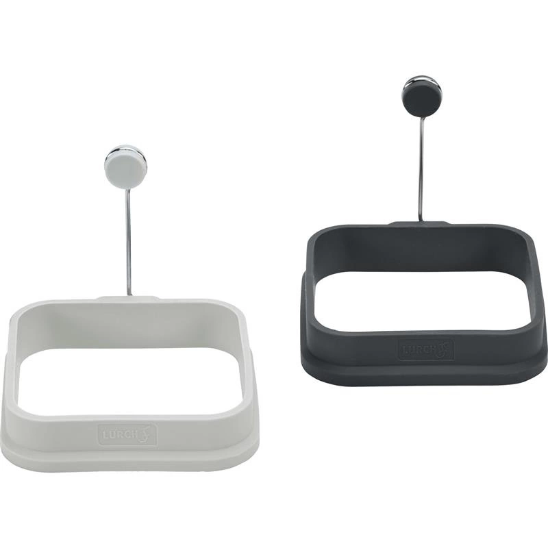 Lurch - obręcze do jajek sadzonych, kwadraty, 2 szt., 9,5 x 9,5 cm