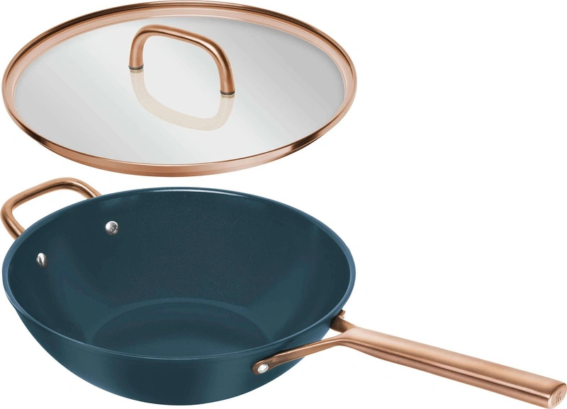 Zwilling - MILANO Wok z pokrywką 30 cm niebieski