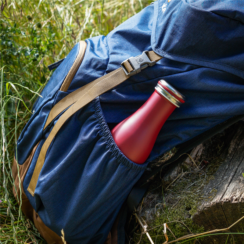 Lurch - butelka termiczna, stalowa, 0,5 l, burgund matowy