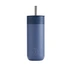 Chilly's Bottles - Termiczny kubek 2w1 ze słomką | 500ml | Granatowy