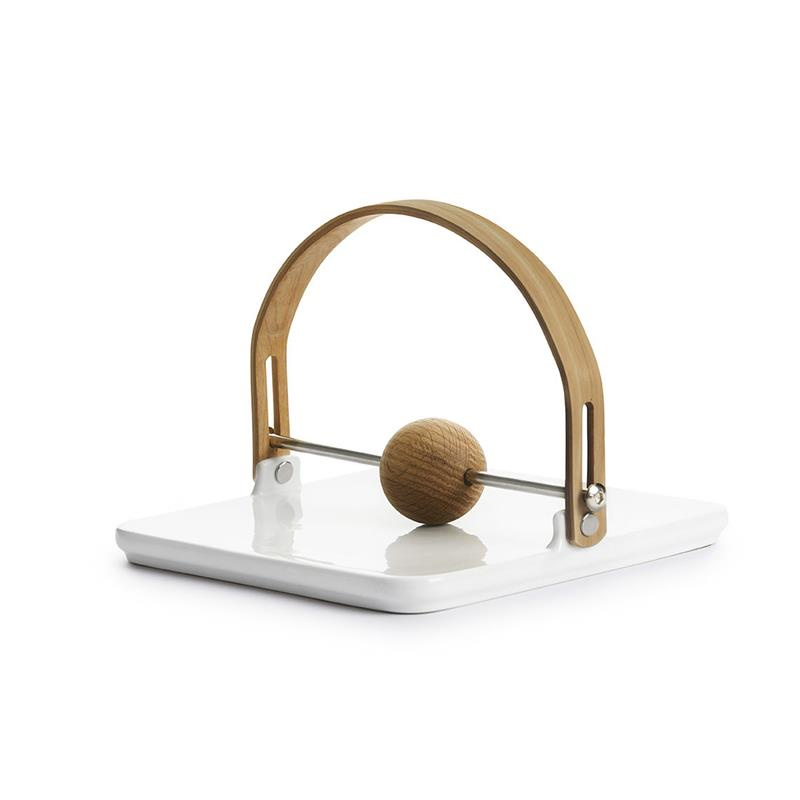 Sagaform - serwetnik, ceramika/drewno dębowe, 19 x 19 x 11,5 cm Nature