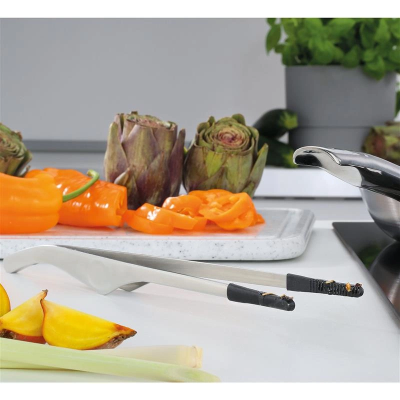 Spring - szczypce z silikonowymi końcówkami, stal nierdzewna/silikon, 22 cm TOOLS FUSION2+