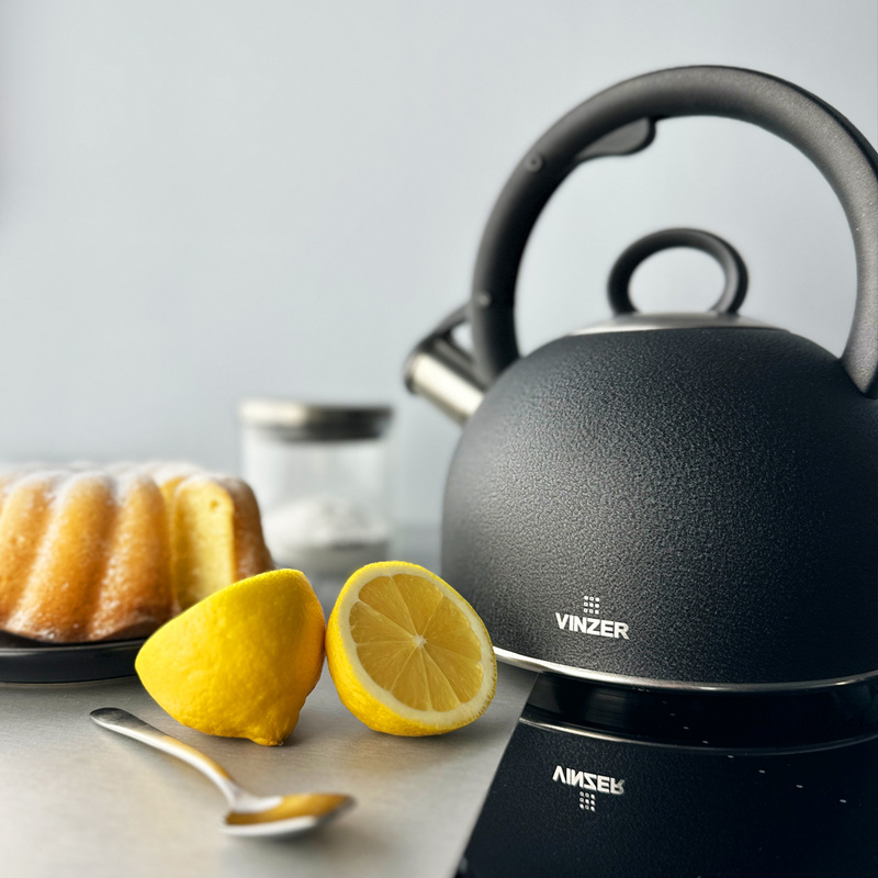 Vinzer - czajnik stalowy Nero 2.5l