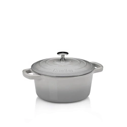 Kela - Naczynie żeliwne 2,5 l okrągłe jasnoszare Cal