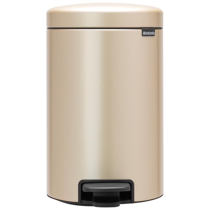 Brabantia - Kosz pedałowy 12L NewIcon szampański