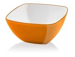 Vialli Design - Miska Livio kwadratowa pomarańczowa 14 cm