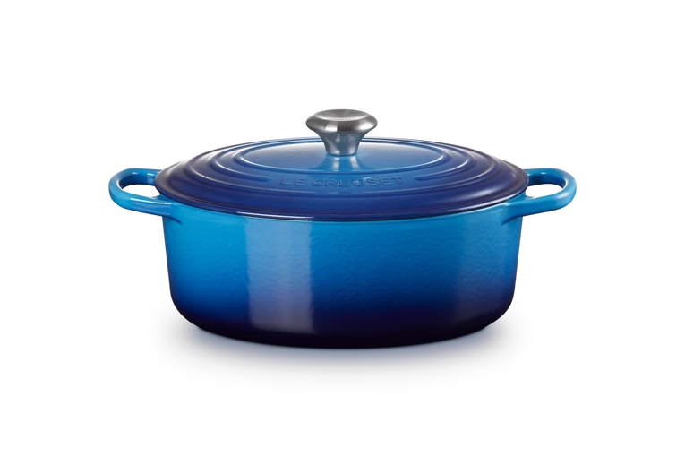 Le Creuset - brytfanna żeliwna emaliowana Signature 31 cm 6,3 l Azure