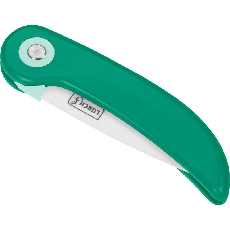 Lurch - składany nóż piknikowy, ceramiczny, 19 cm, zielony