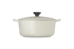 Le Creuset brytfanna żeliwna emaliowana z fenolowym uchwytem Signature okrągła 26 cm 5,3l cream