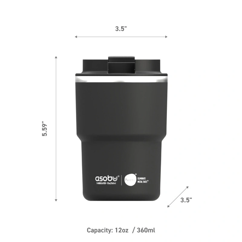 Asobu - Kubek termiczny THE MINI PICK UP BLACK, 355ml