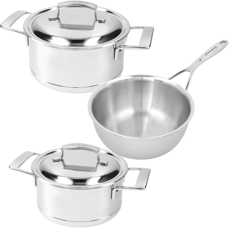 Demeyere - SILVER 7 Zestaw 3 garnków