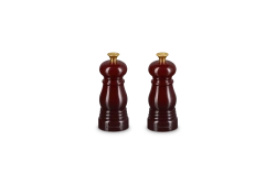 Le Creuset -  zestaw młynków do soli i pieprzu 12,5 cm garnet