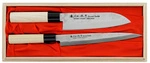 Satake - Nashiji Natural Zestaw 2 noży Santoku+Sashimi