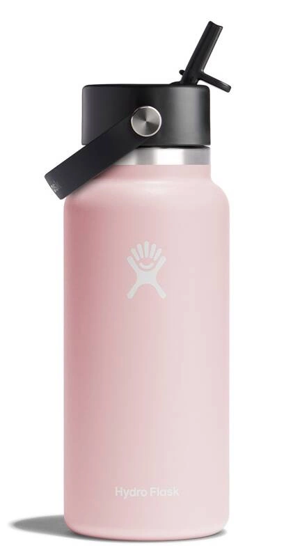 Hydro Flask - Butelka 946 ml Wide Mouth Flex Straw Cap różowy Trilliu