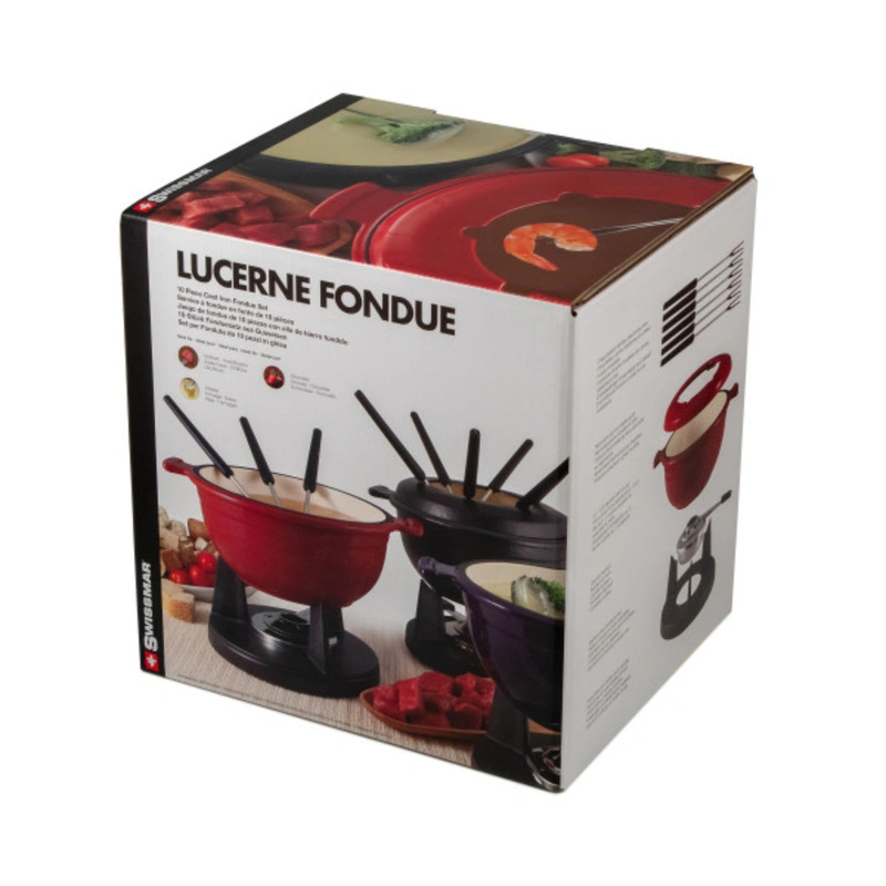 SWISSMAR - SWISSMAR Fondue LUCERNE, żeliwo, czarny