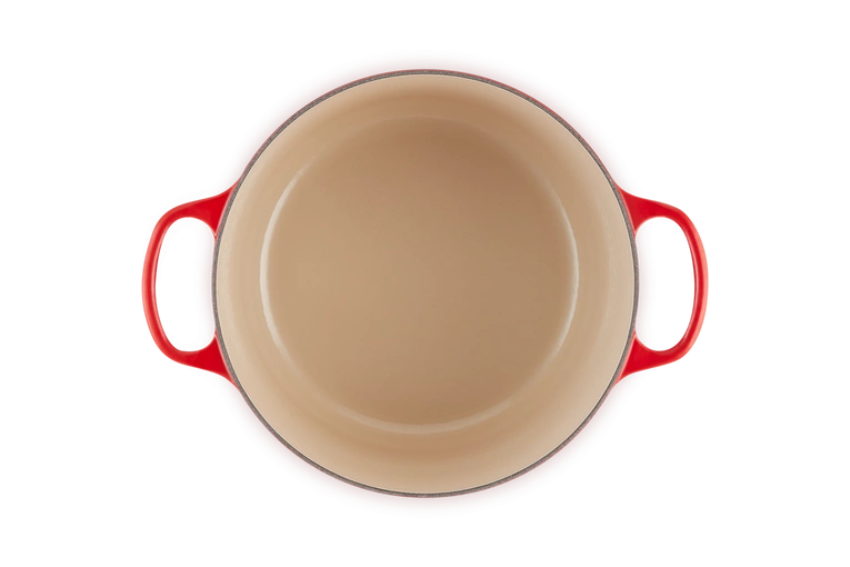 Le Creuset - garnek żeliwny emaliowany Signature okrągła 26 cm 6,3 l wiśniowy