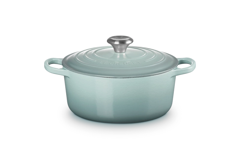 Le Creuset - garnek żeliwny Signature 24 cm 4,2 l sea salt