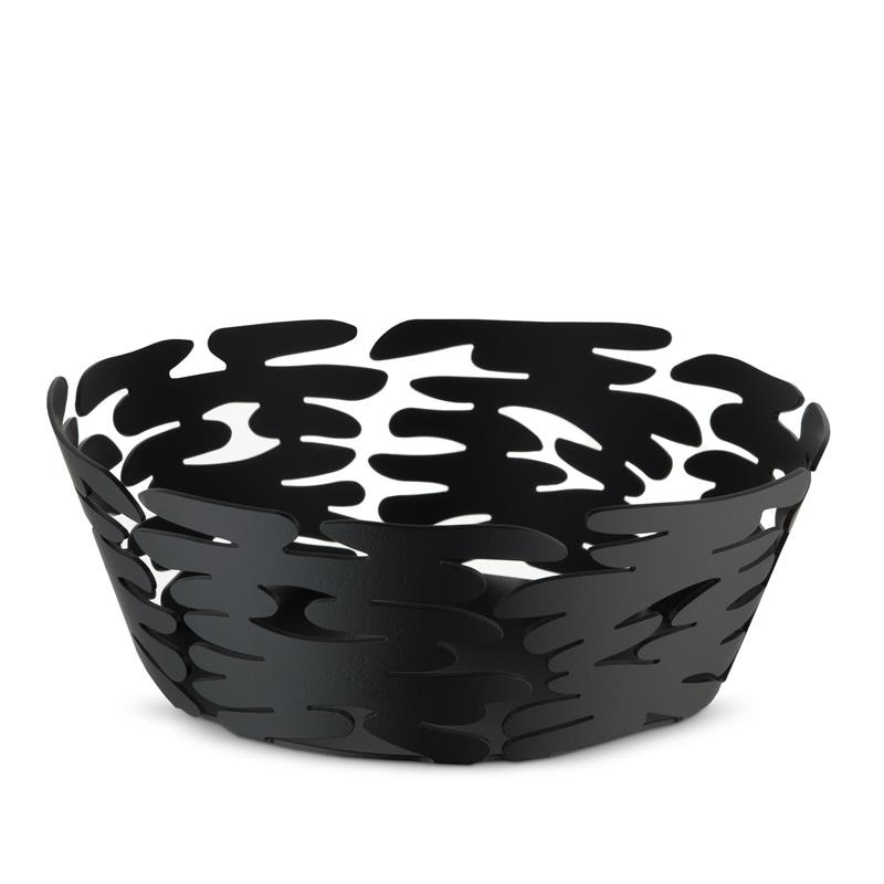 Alessi - koszyk, czarny; 18 cm BARKET