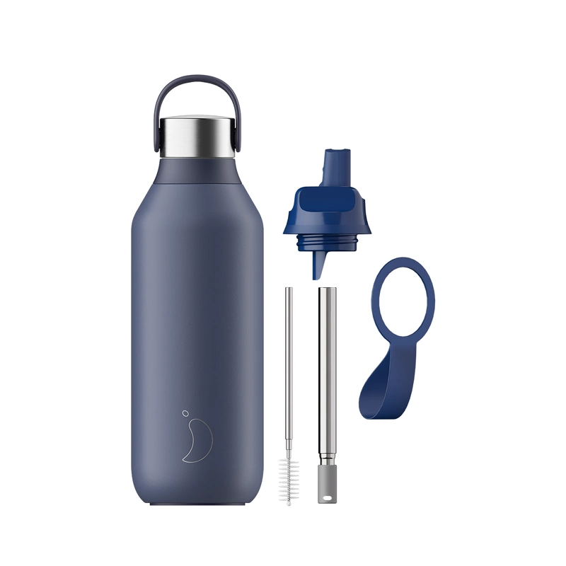 Chilly's Bottles - Butelka sportowa Chilly's 500 ml Niebieski Series 2 Sport