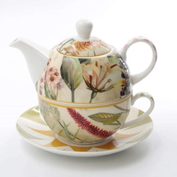 Rose&Tulipani - MIRABILIA Tea4One ze spodkiem 300 ml, żółty