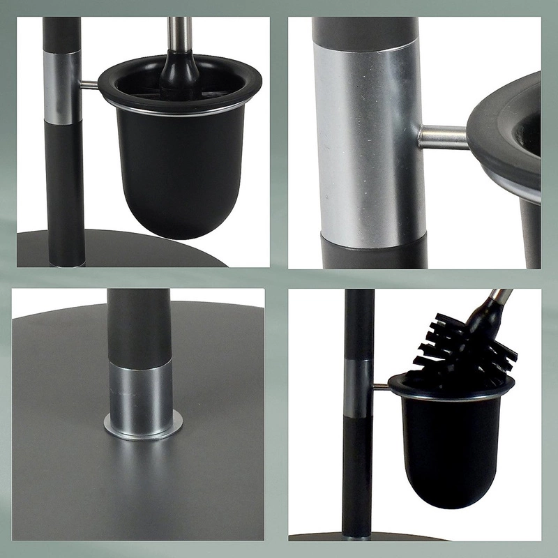 Kela - Stojak WC+szczotka toaletowa antracyt Sinerio