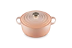 Le Creuset brytfanna żeliwna emaliowana Signature okrągła 20 cm 2,4l peche