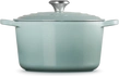 Le Creuset - garnek żeliwny emaliowany Signature okrągła 24 cm 5 l Sea Salt
