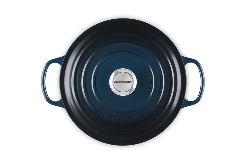 Le Creuset brytfanna żeliwna emaliowana Signature okrągła 26 cm 5,3l nuit