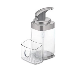 simplehuman - Dozownik do mydła z pojemnikiem na gąbkę, 650 ml