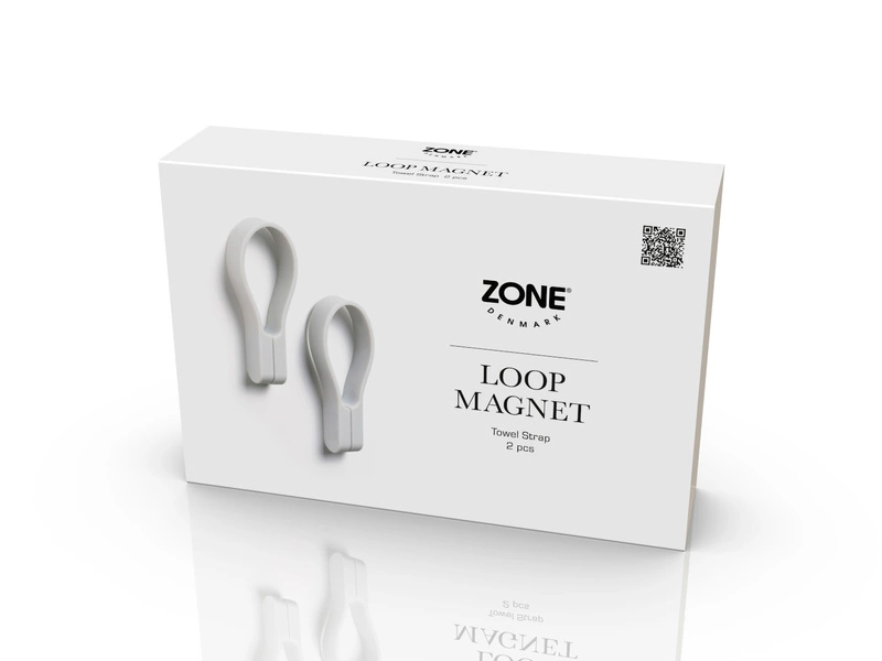 Zone Denmark - Haczyki ścienne magnetyczne 2 sztuki Soft Grey