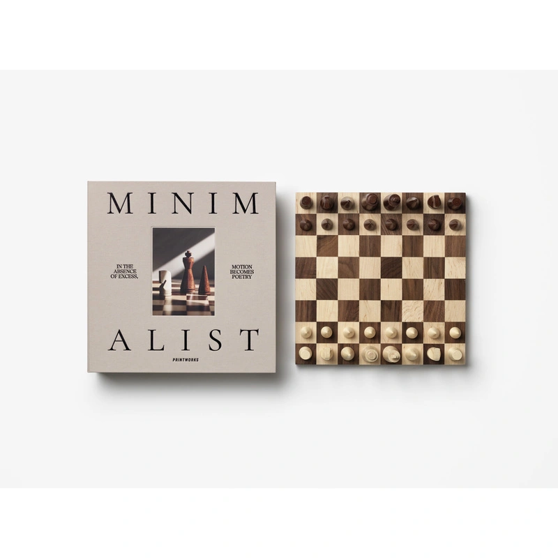 Printworks - Szachy drewniane - minimalistyczne