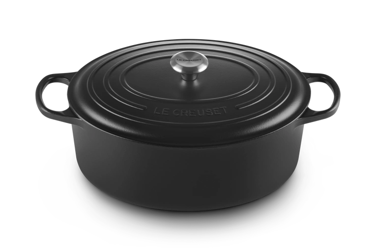 Le Creuset - brytfanna żeliwna emaliowana Signature 35 cm 8,9 l czarna
