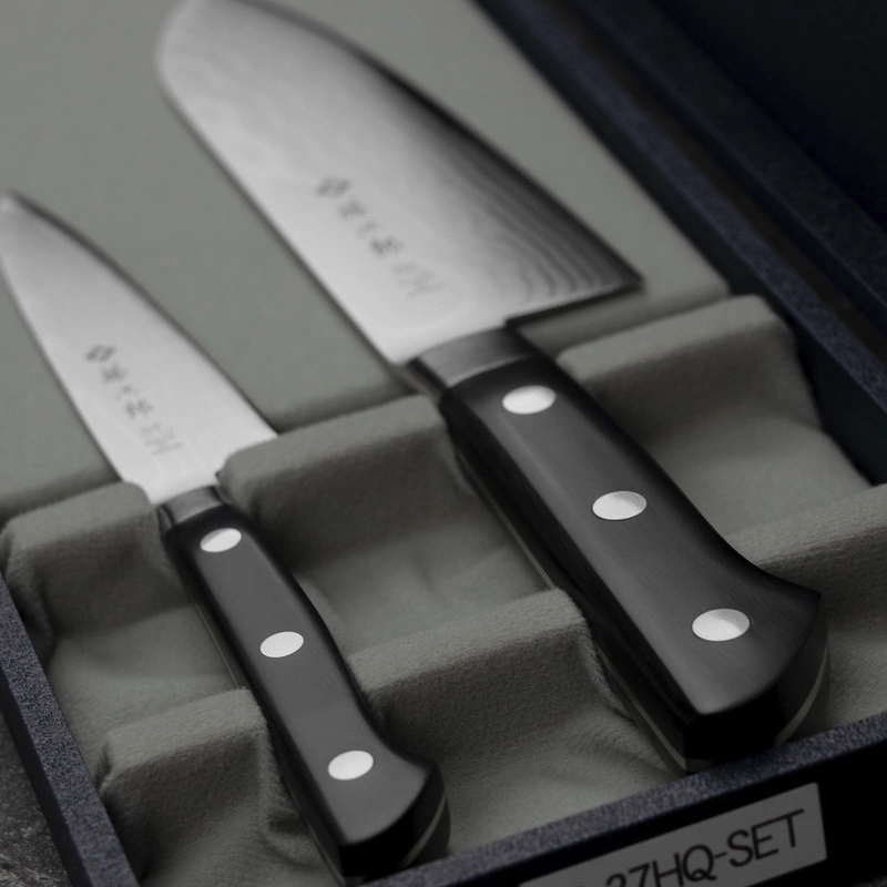 Tojiro - DP37 Nóż Santoku 17 cm + Uniwersalny 12 cm