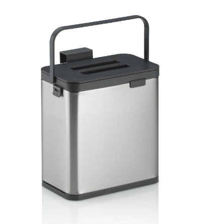 Kela - Pojemnik na odpady organiczne srebrny Plata