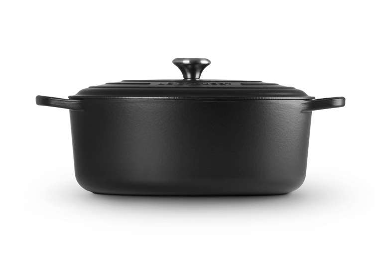 Le Creuset - brytfanna żeliwna emaliowana Signature 35 cm 8,9 l czarna