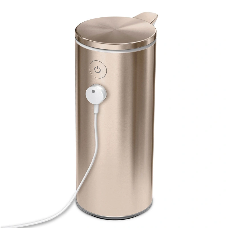 simplehuman - Dozownik bezdotykowy akumulatorowy 266ml - różowe złoto
