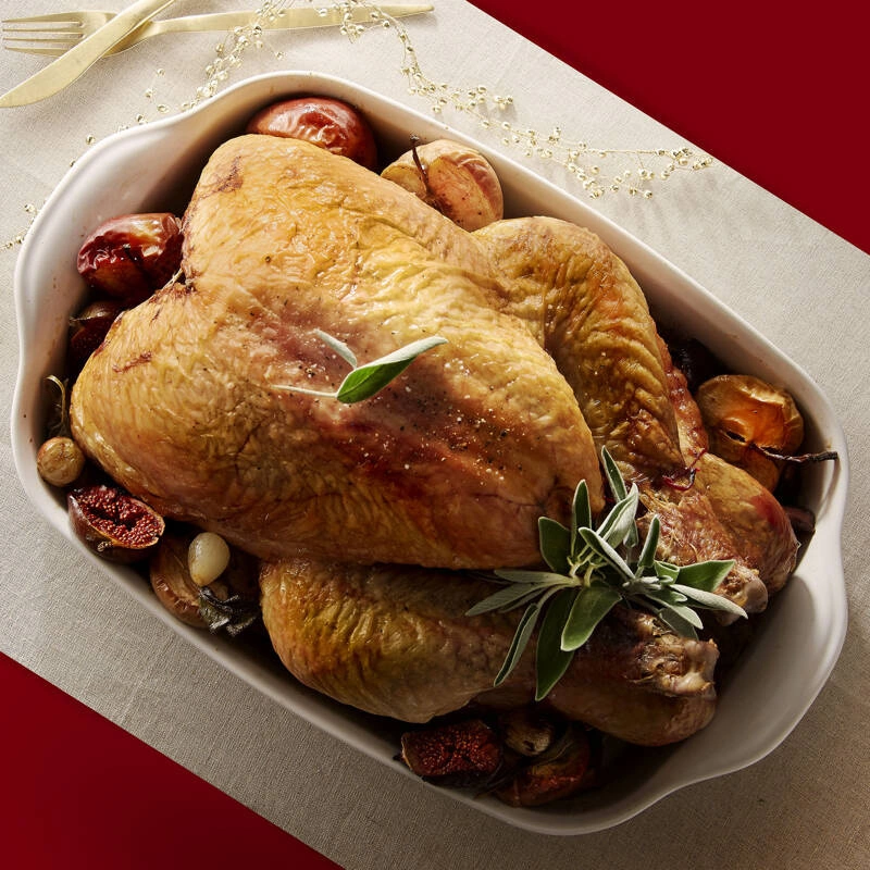 Emile Henry - Duże naczynie do zapiekania - 42,5x28cm - kremowy