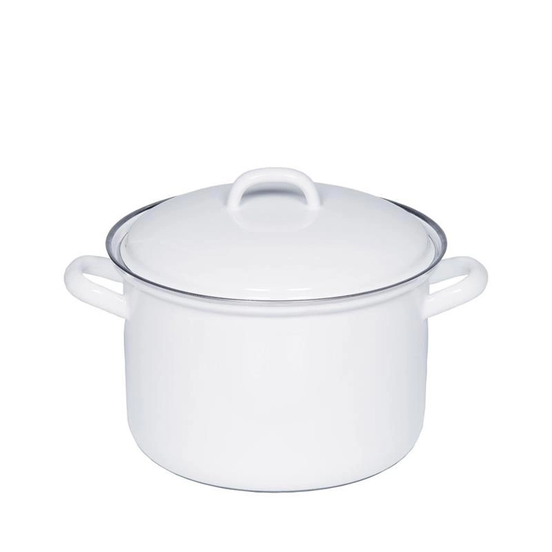 Riess - Garnek wysoki z pokrywą 2,5l 18cm Classic WEISS