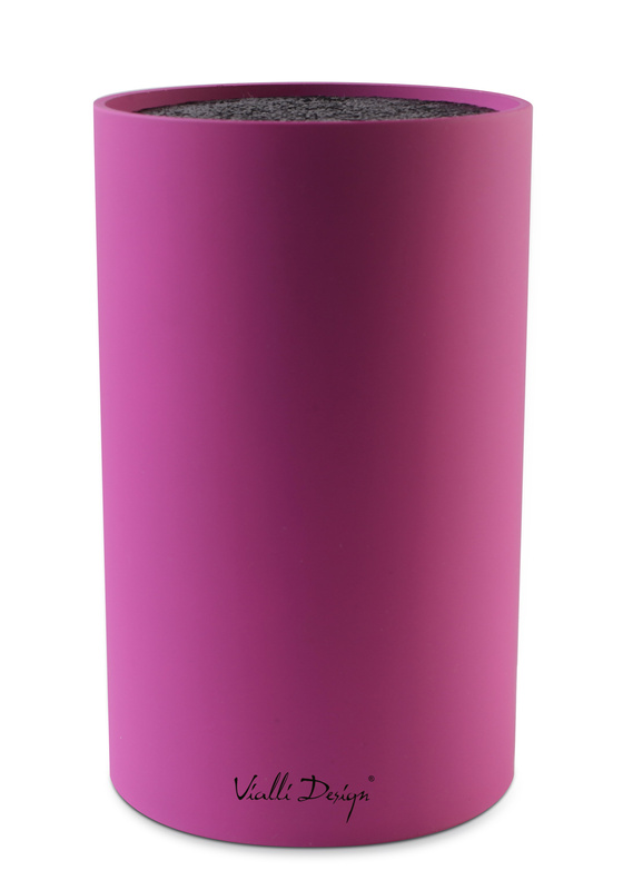 Vialli Design - Blok do noży Fucsia ciemnoróżowy