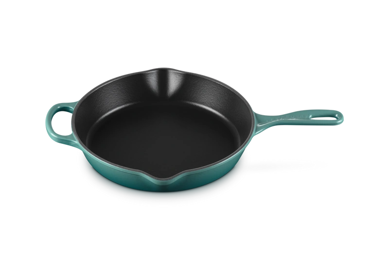 Le Creuset - patelnia żeliwna głęboka o smażenia i serwowania 26 cm bleu riviera