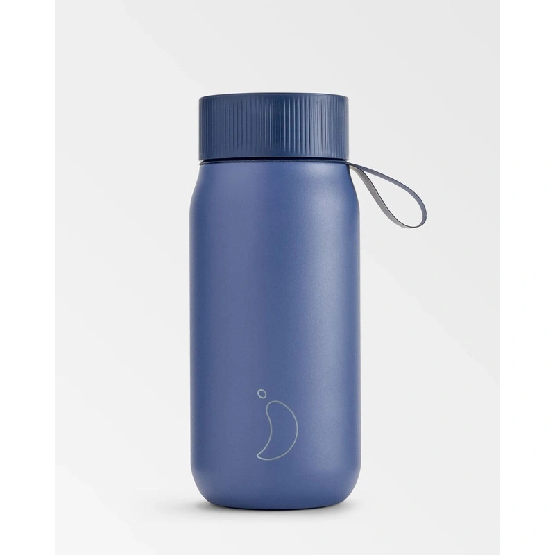 Chilly's Bottles - Termiczny kubek 2w1 ze słomką | 750ml | Granatowy