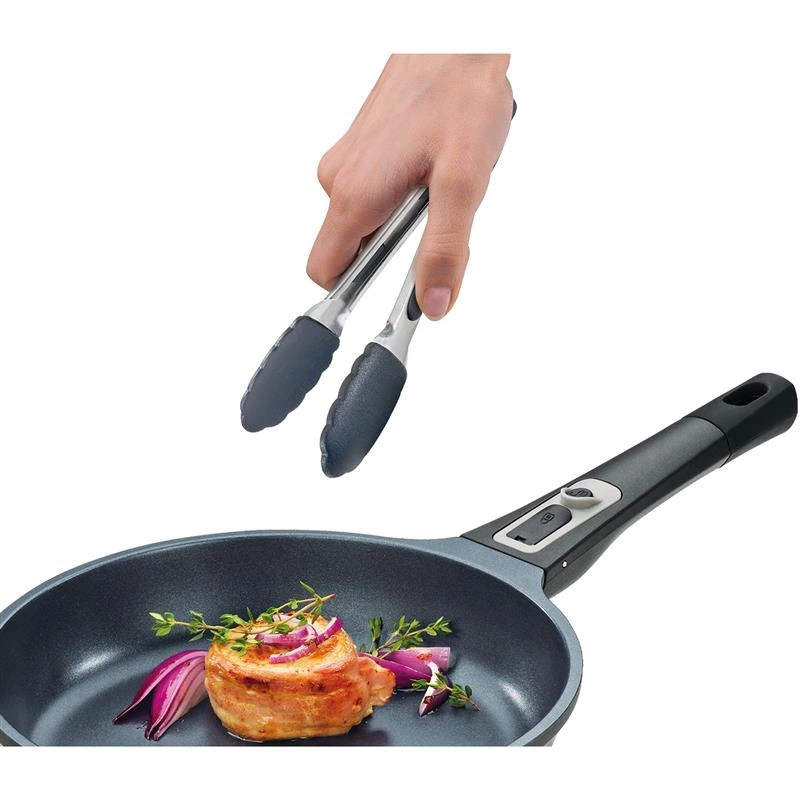 Kuchenprofi - szczypce silikonowe, 21 cm, czarne Mini