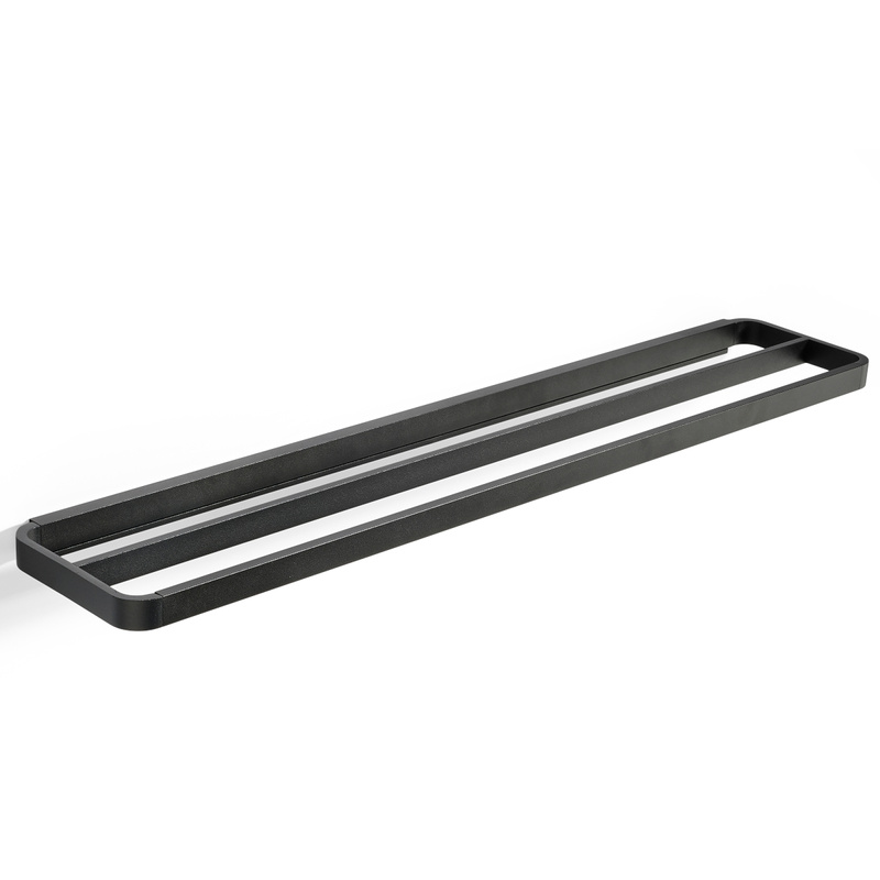 Zone Denmark - Reling na ręczniki podwójny 70 cm Rim black