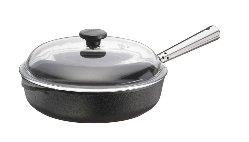Skeppshult - PROFESSIONAL Patelnia sauté z pokrywką - 25 cm, czarny