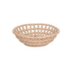 RITUALI DOMESTICI - CATTURATA Koszyk okrągły beżowy