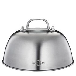 Kuchenprofi - pokrywka do grillowania burgerów, stal nierdzewna, śred. 16 x 9,5 cm BBQ